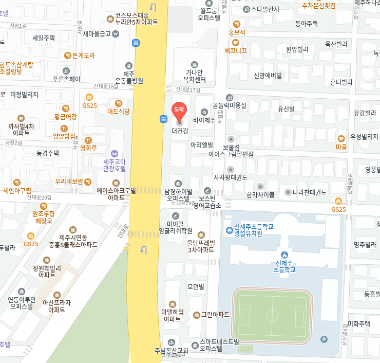 제주 설명회 안내 지도