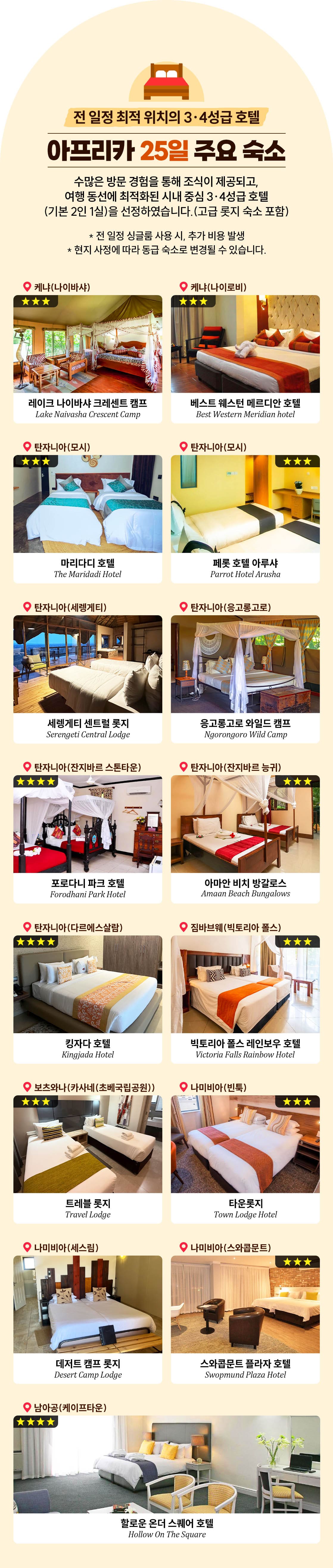 아프리카여행 숙소